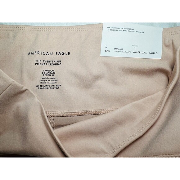 AMERICAN EAGLE The Everything Pocket Leggings Light Pink SIZE LARGE NWT - Picture 6 of 12